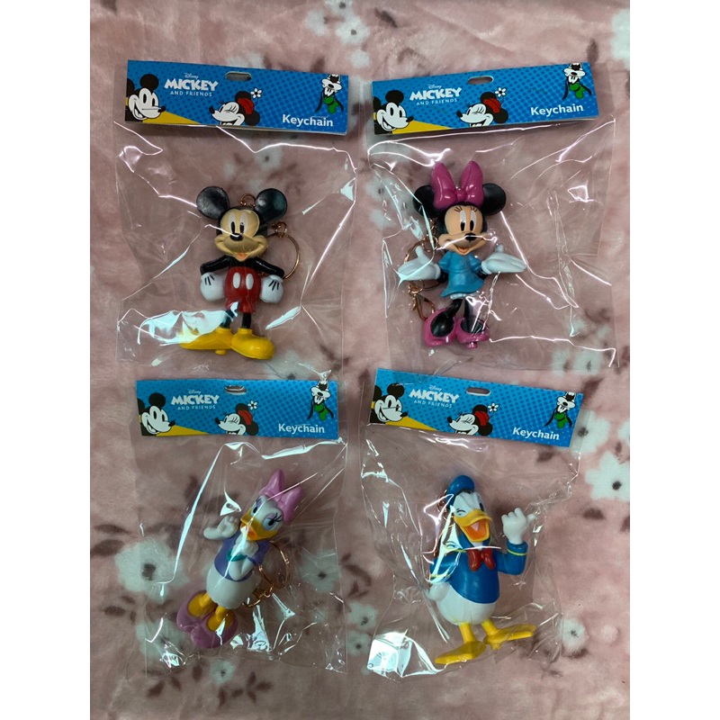 พวงกุญแจ Disney 4แบบ ใหม่ ลิขสิทธิ์แท้ ห้อยกุญแจคล้องกระเป๋า กิ๊บๆงุงิ