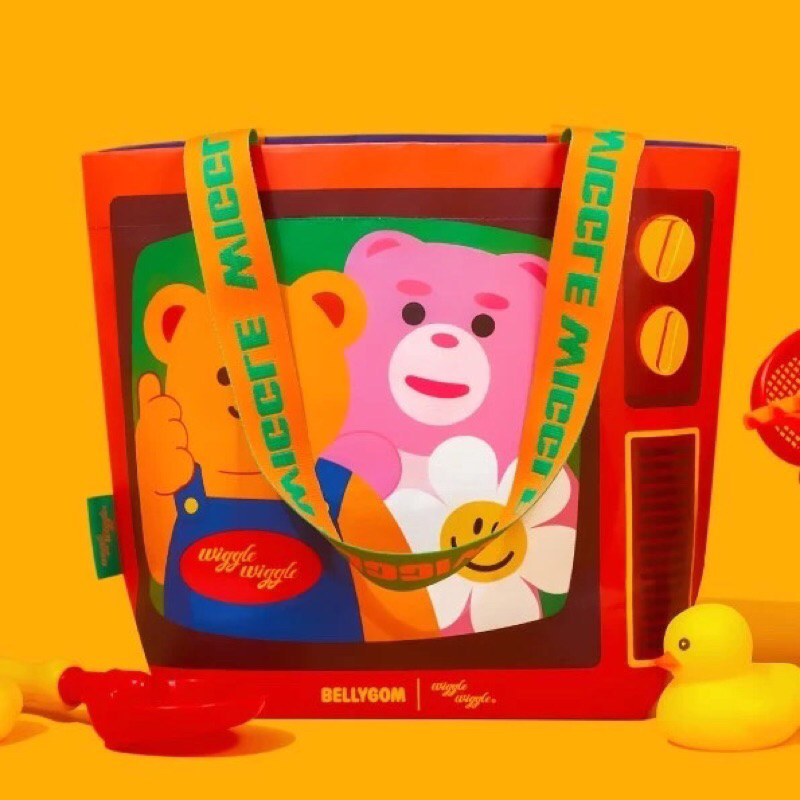 ✅ ขายดี Wiggle Wiggle x Bellygom Reusable Shopper Bag S กระเป๋าช้อปปิ้ง