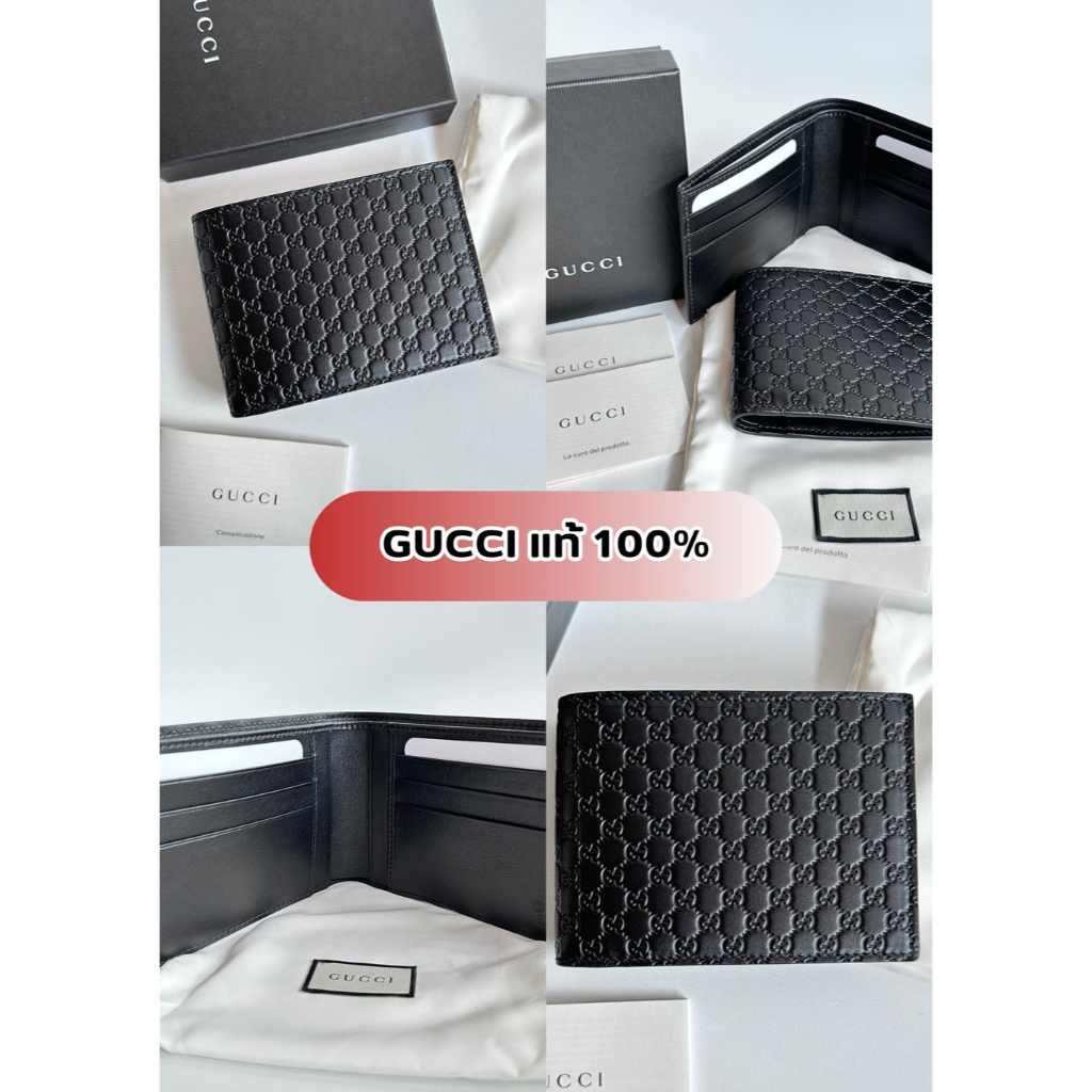 🌺พร้อมส่ง GUCCI แท้ 100% พร้อมส่งในไทย🌟กระเป๋าสตางค์ชาย Gucci Wallet