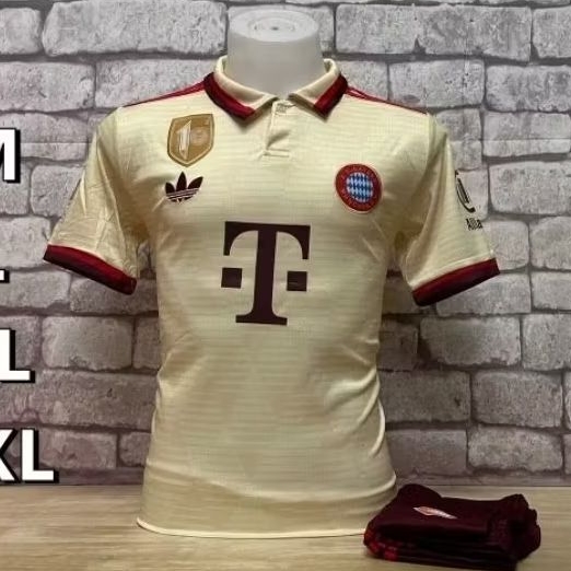 ชุดฟุตบอล(เสื้อพร้อมกางเกง) ทีม บาเยิร์น มิวนิค ชุดสาม เกรดแฟนบอล 2024/25 Full Option