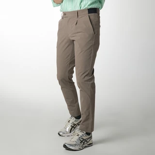 era-won กางเกง รุ่น GOLF FABRIC (065 V.9) ทรงกระบอกเล็ก ขาเต่อ เอวยางยืด สี Brown