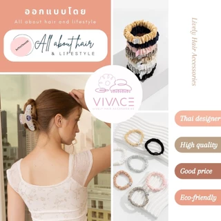 ยางรัดผมผ้าไหม mulberry แท้ 100% pure mulberry silk scrunchie ผมไม่เป็นรอย การันตีด้วยยอดขาย 2000++