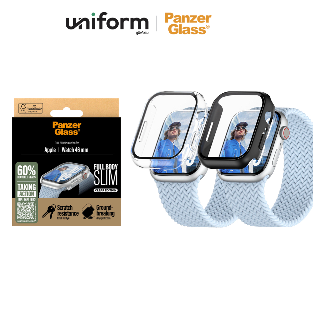 PANZERGLASS Full Body Slim @pple Watch 10 [42 mm] , [46 mm]
