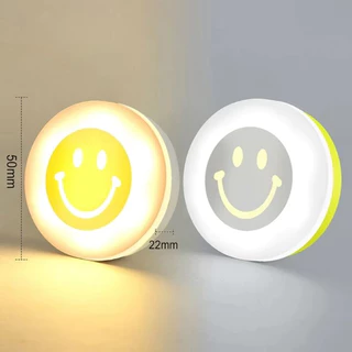 โคมไฟกลางคืน LED รูปหน้ายิ้ม ขนาดเล็ก ประหยัดพลังงาน ใช้ง่าย ชาร์จ USB สําหรับเด็ก ตั้งแคมป์กลางแจ้ง