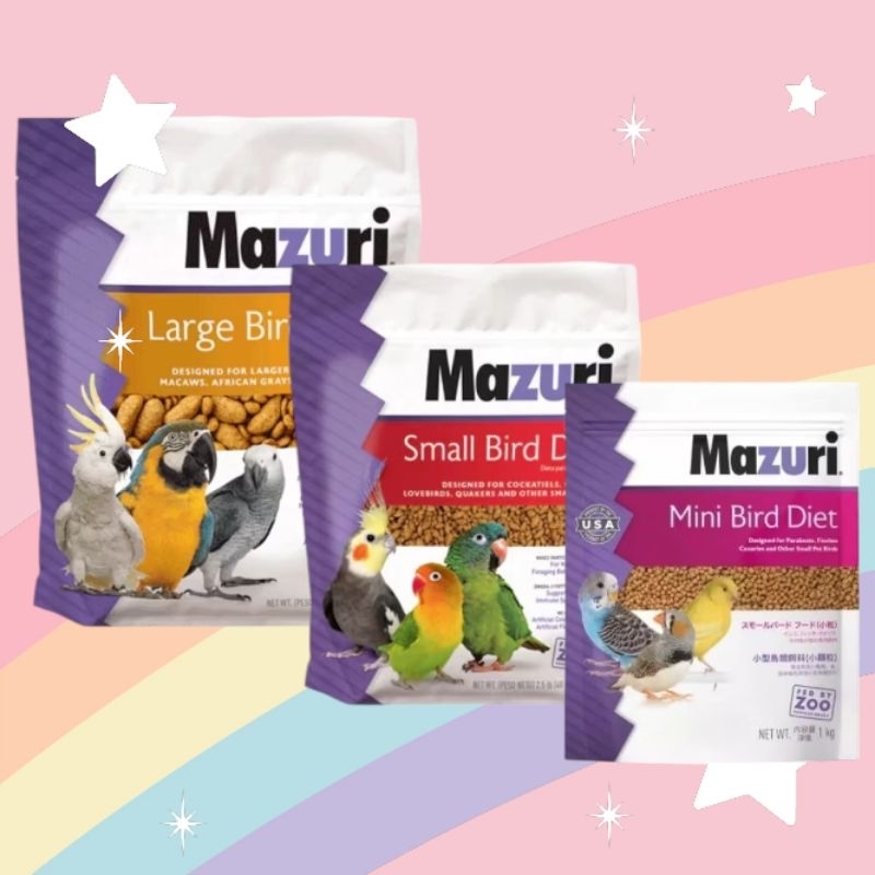 Mazuri Mini Bird/Small Bird/Lage Bird อาหารนกมาซูริ อาหารนกแก้วนกสวยงาม