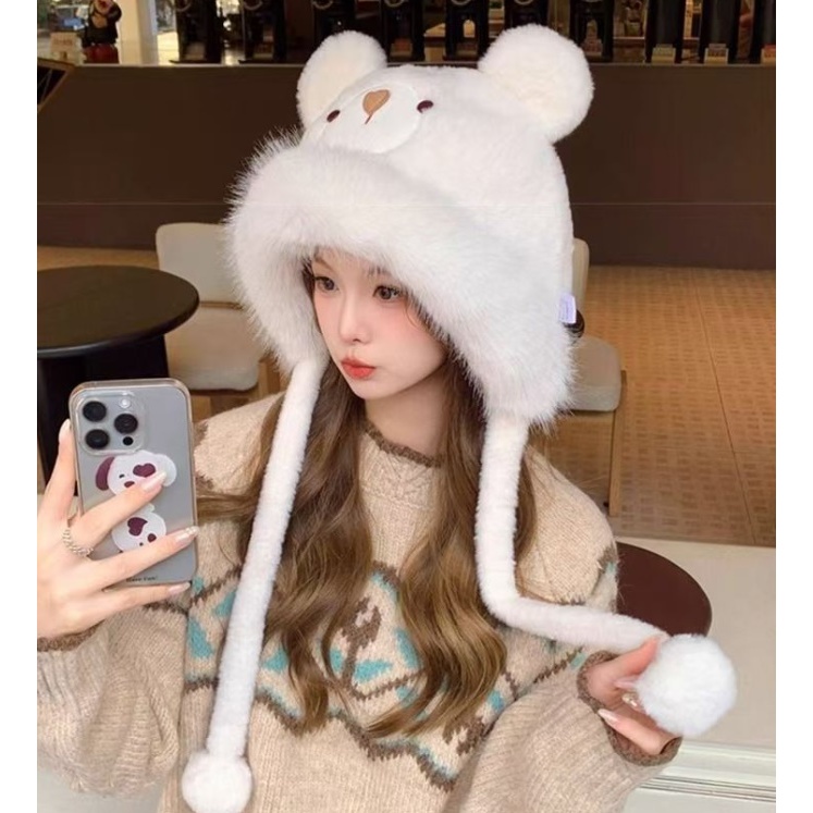 TB302 หมวกหัวหมีน่ารัก