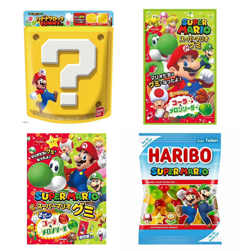 พร้อมส่ง NOBEL Super Mario Gummy เยลลี่ รส ครีมโซดา และ รส cola นำเข้าจากประเทศญี่ปุ่น