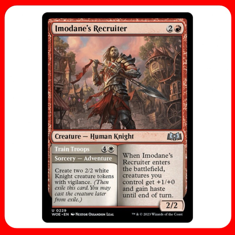 [MTG] Imodane's Recruiter [WOE] [RED] [UNCOM] [NORMAL] [ENG] (การ์ดเมจิค / Magic the Gathering) [EDH