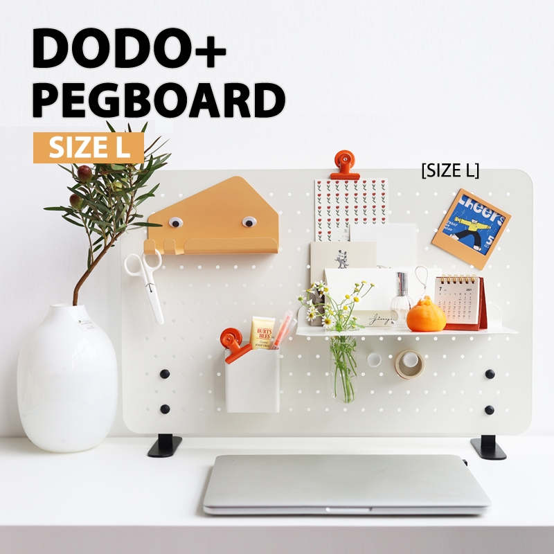 [𝐃𝐎𝐃𝐎+]𝗣𝗲𝗴𝗕𝗼𝗮𝗿𝗱 📁((size L)) Hole Plate Shelf อุปกรณ์จัดระเบียบโต๊ะทำงาน