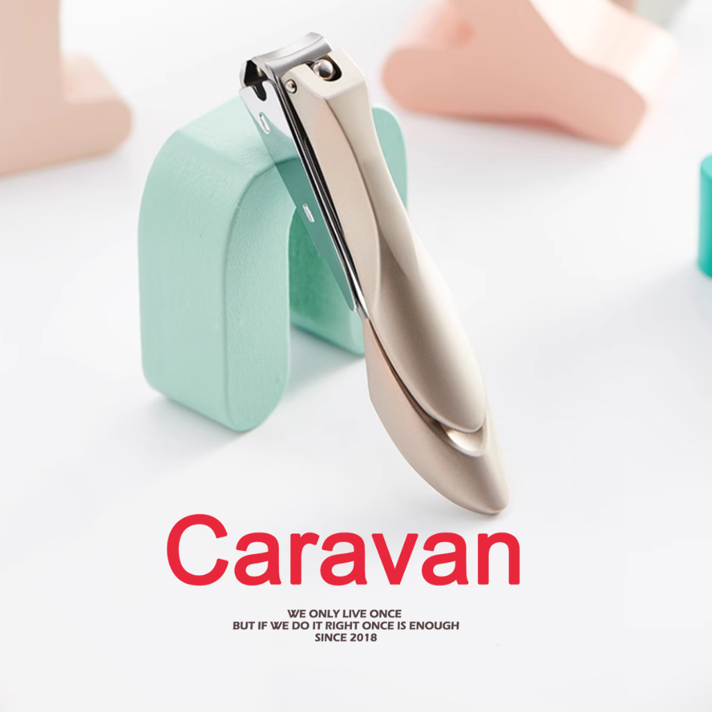 Caravan Crew Nail clippers full metal กรรไกรตัดเล็บ สเตนเลส เล็บ ที่ตัดเล็บ