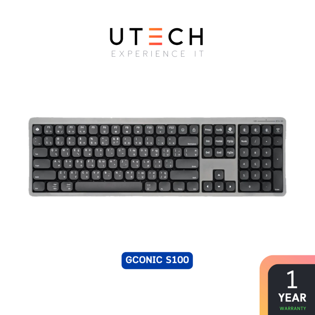 คีย์บอร์ด Gconic S100 Ultra Slim Keyboard by UTECH