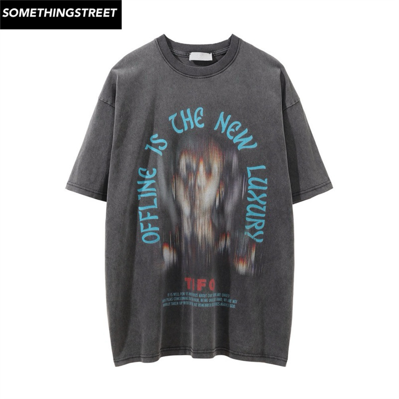 เสื้อยืดผู้ชายโอเวอร์ไซส์ offline