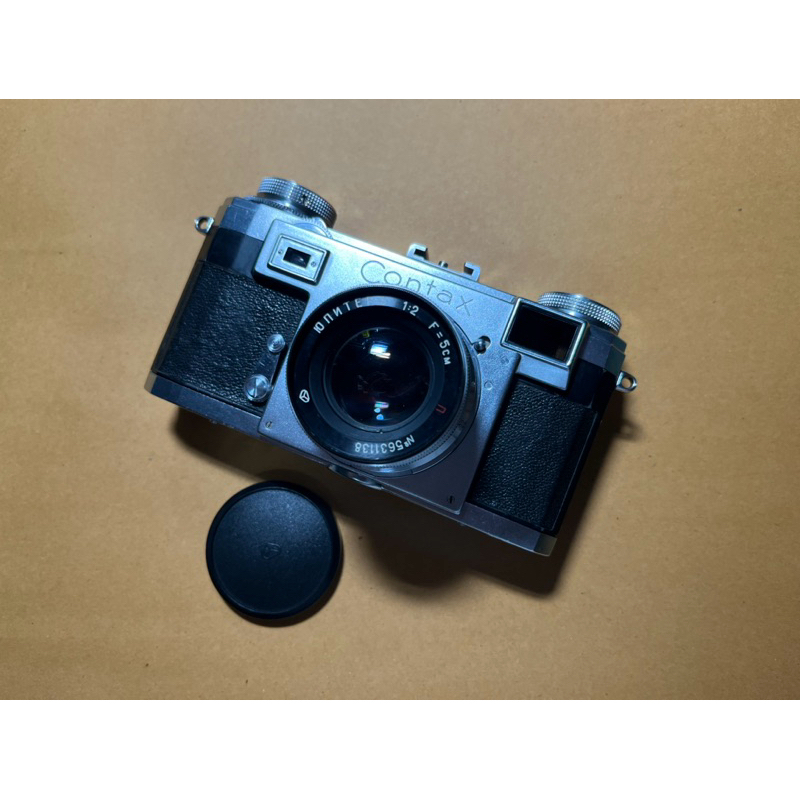 กล้องฟิล์ม Contax IIA w. Jupiter 8 Red P