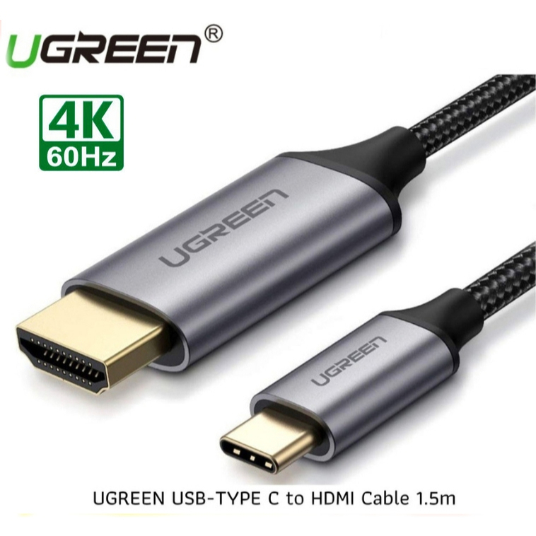 UGREEN 50570 สายแปลง USB Type C to HDMI Cable (4K) สายแปลงสัญญาณภาพ USB TYPE C เป็น HDMI