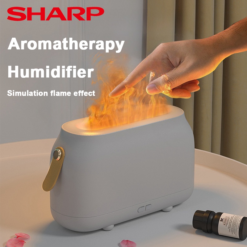 SHARP เครื่องพ่นอโมา เครื่องพ่นไอน้ำ เครื่องพ่นไอน้ำอโรม่า เครื่องพ่นไอน้ำอโรม่า สีขาว แบบสาย USB ความจุ 300 ml humidifi