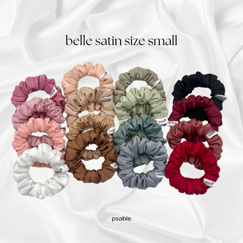 psable_scrunchies ♡ belle size S ♡ ยางรัดผม . ยางมัดผม . โดนัทมัดผม .ยางมัดผมผ้าซาติน