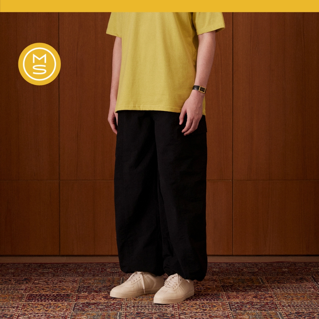 Mavericks Nylon Cargo Pants - Black กางเกงไนลอนขายาว