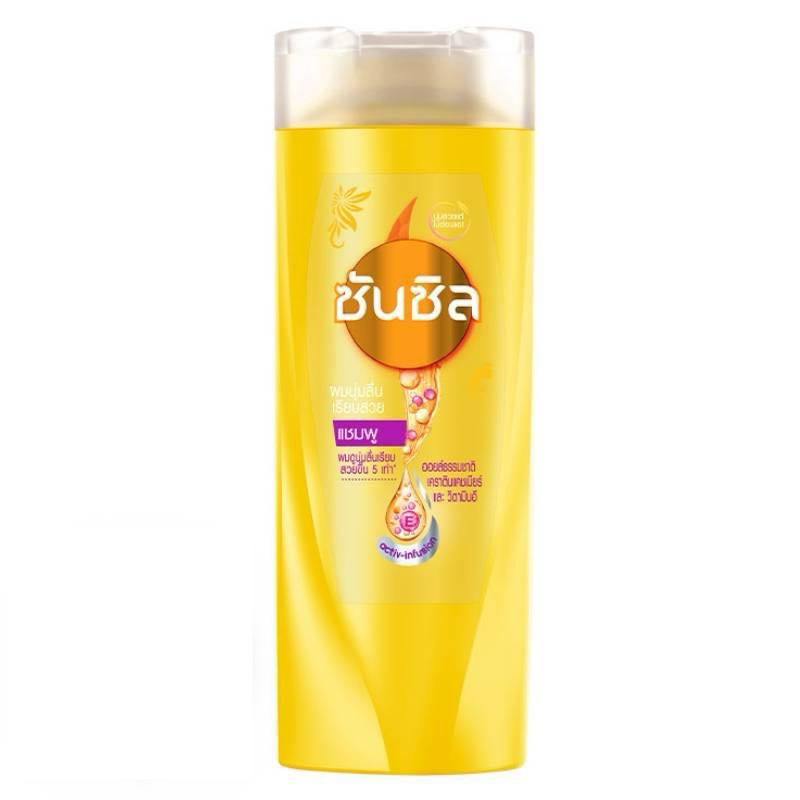 ซันซิล แชมพูสระผม สูตรผมนุ่มลื่น เรียบสวย สีเหลือง 60 มล. ขวดเล็ก SUNSILK Co-Creations Soft and Smoo