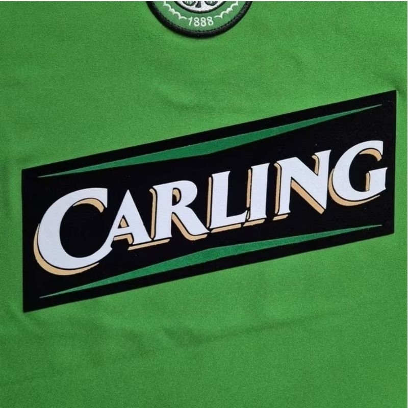 CARLING สปอนเซอร์ กำมะหยี่ ติดเสื้อเซลติก