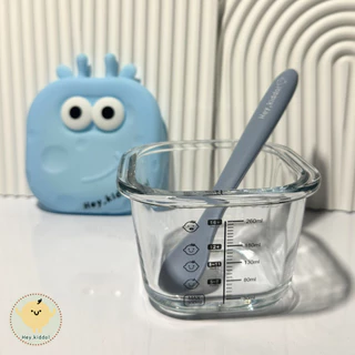 Heykiddo : ถ้วยแก้วแช่อาหารจัมโบ้ อุ่น - ฟรีสอาหารสำหรับเตรียมอาหาร จุ 300ml. ทนอุณหภูมิ -20-400องศา
