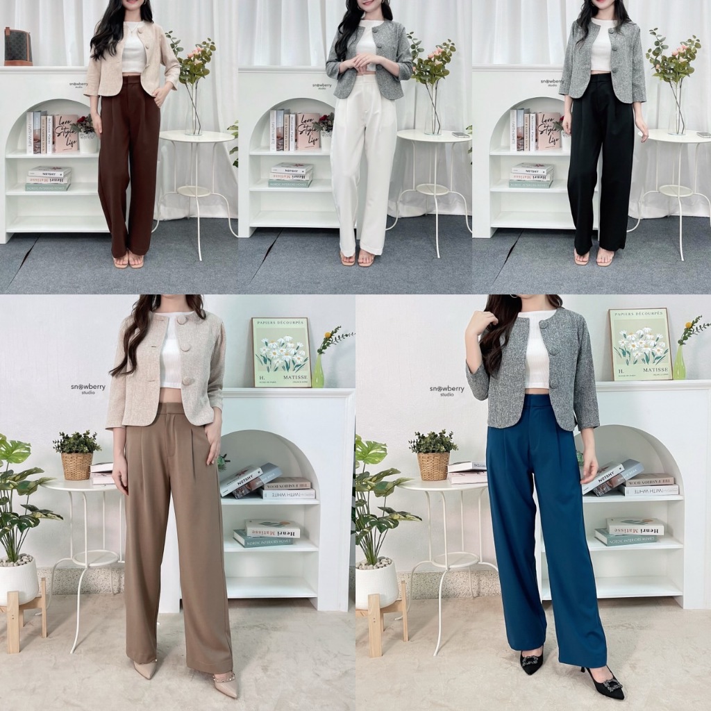 SNST Basic straight pants