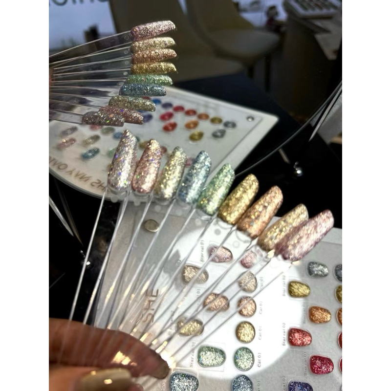 พร้อมส่ง สีกลิสเตอร์ไดมอนด์ รูปที่ 4