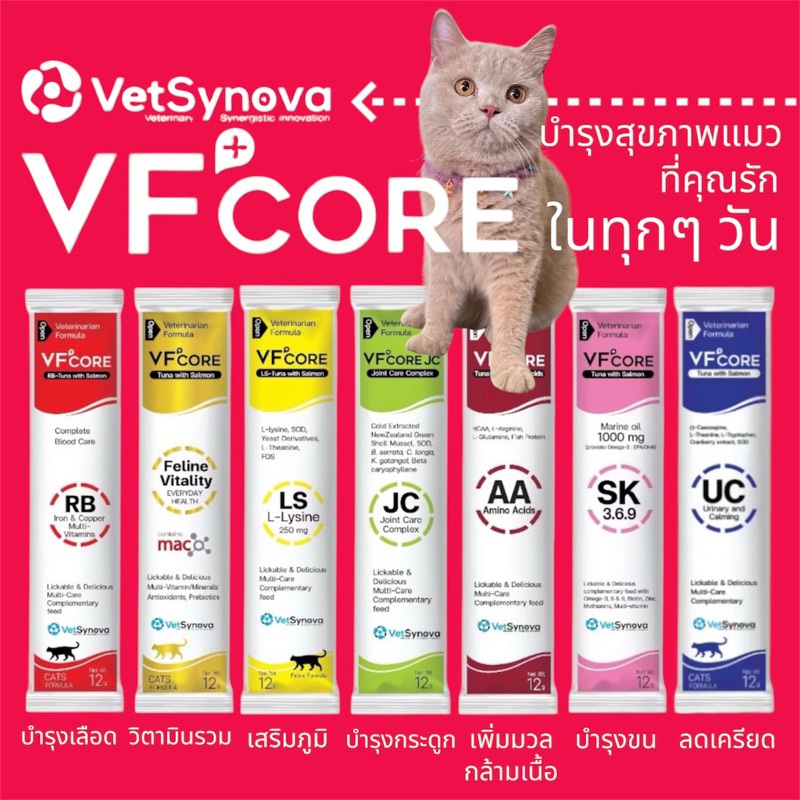 VF core วีเอฟ พลัส คอร์ ซอง วิตามินแมวเลีย