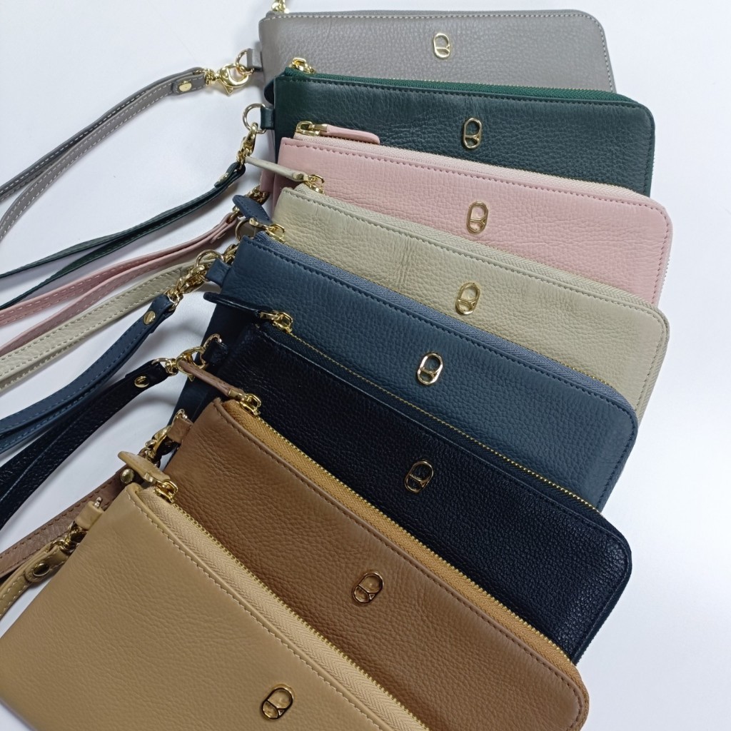 RAINBOU  KATE PURSE - กระเป๋าสตางค์ใบยาวหนังวัวแท้