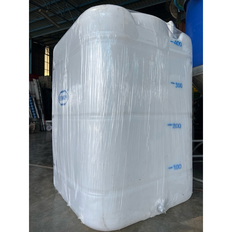 ถังเก็บน้ำพลาสติก400ลิตร ถังเก็บน้ำ comos ทรงสี่เหลี่ยม 400ลิตร70*70*98cm