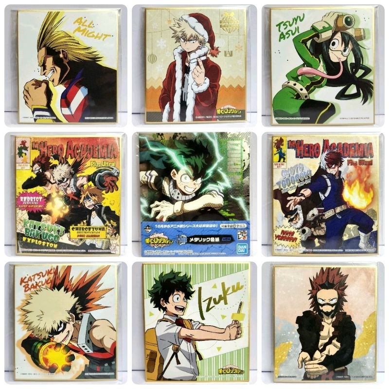รวมของสะสมจากมายฮีโร่ อคาเดเมีย My Hero Academia / ฉากตั้ง สติ๊กเกอร์ การ์ด แฟ้ม จานรองแก้ว ลิขสิทธิ์แท้ จากญี่ปุ่น 🇯🇵