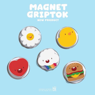Magnet Griptok  แบบแม่เหล็กติดหลังโทรศัพท์ **ใช้คู่กับเคสแบบ…