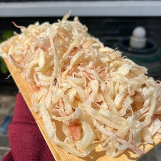 หมึกหยองขาว หยองหิมะ เคี้ยวนุ่ม เคี้ยวเพลิน