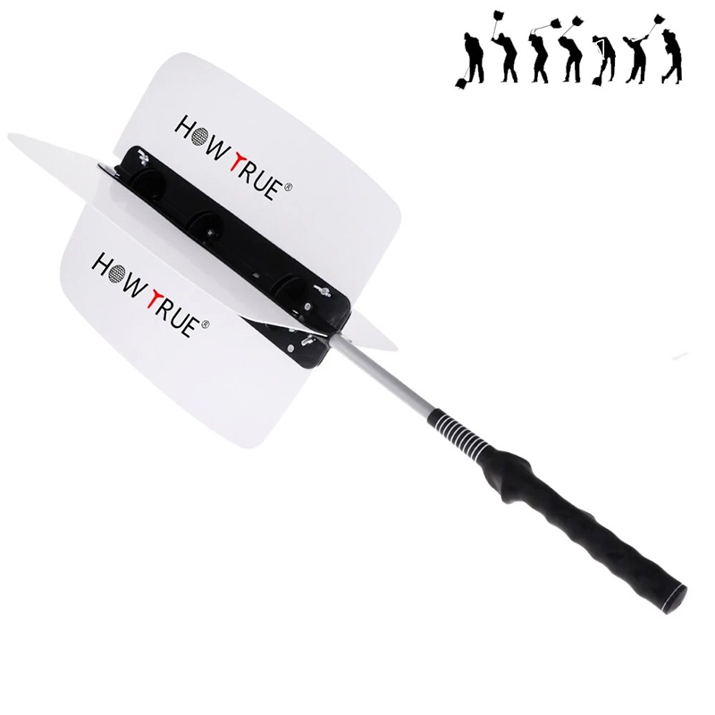 HOW TRUE Golf Power ความต้านทานเทรนเนอร์ Swing Warm พัดลม Pinwheel ความเร็วการฝึกอบรม Grip เอดส์