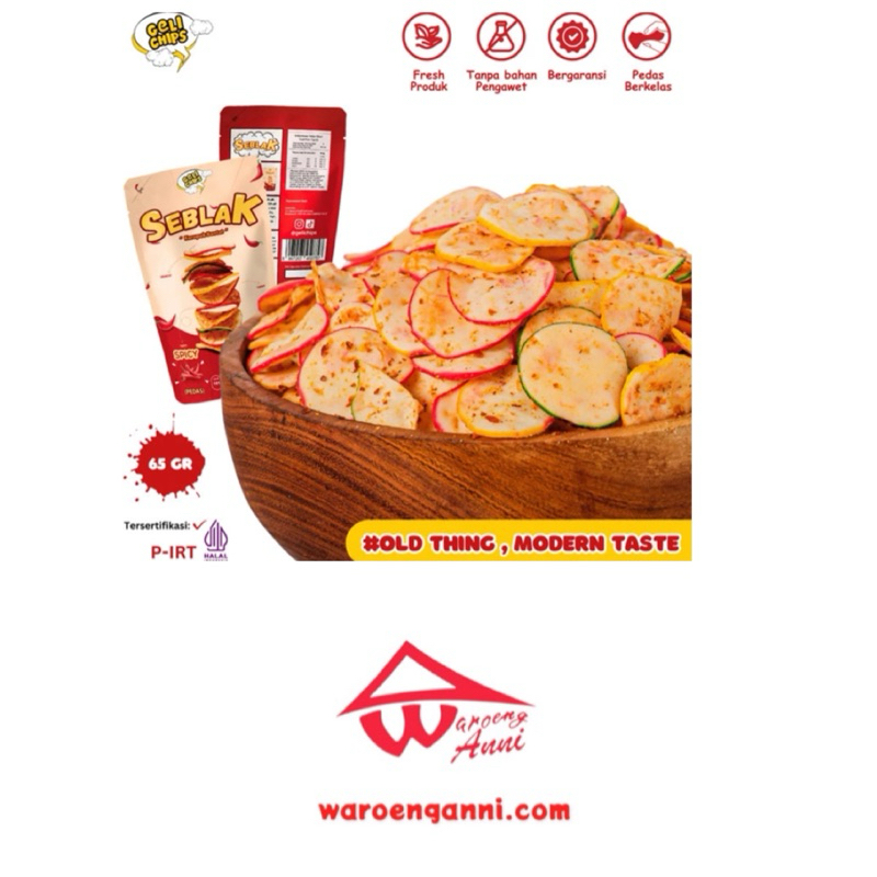 Indonesia Seblak Kering Gurih Pedas Spicy 65 gram GELICHIPS