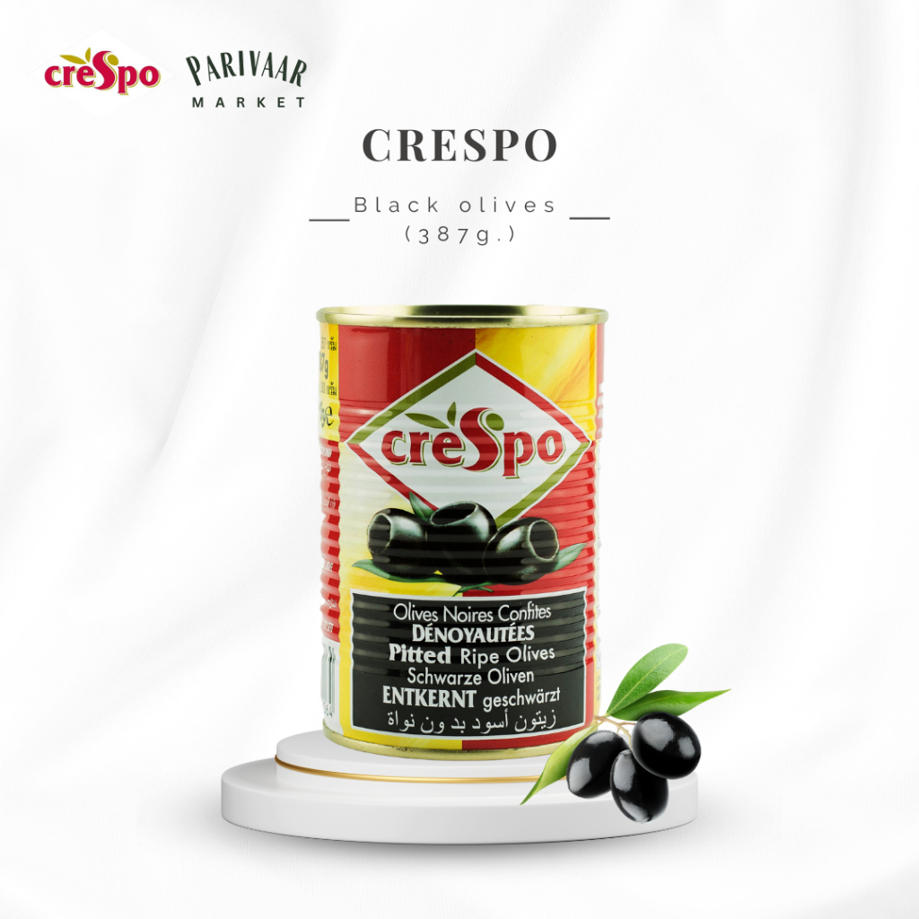 มะกอกดำไม่มีเมล็ดในน้ำเกลือ 387 กรัม (Crespo ครีสโป เกรสโป)