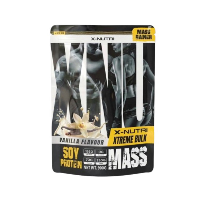 XNU Vanilla Mass Soy Protein Gainer 900g. รสวนิลลา แมส ซอย