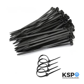 เคเบิ้ลไทร์ สายรัด GLINK จีลิงค์ CABLE TIE 4",6",8",12"นิ้ว สีดำ-สีขาว (ถุงละ100PCS) หนา เหนียว ทนแรงดึงสูง อุปกรณ์ช่าง