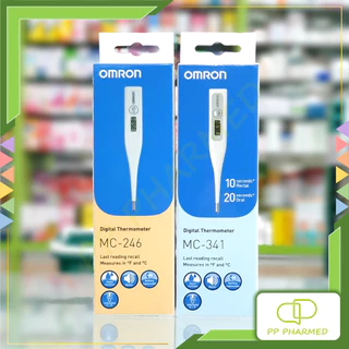 Omron ปรอทวัดไข้ดิจิตอล เปลี่ยนถ่านได้ Digital Thermometer MC-246, MC-341