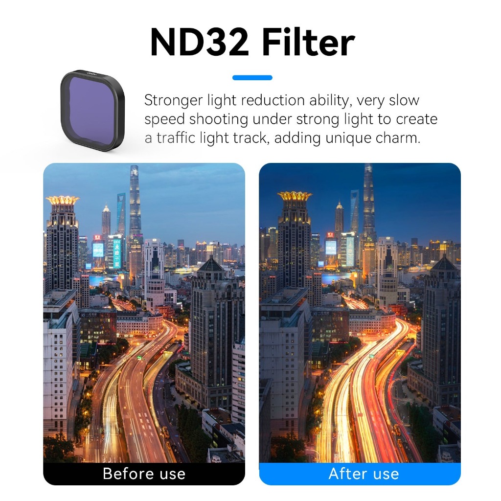 Telesin CPL+ND8/16/32 lens filter kit for GoPro 13