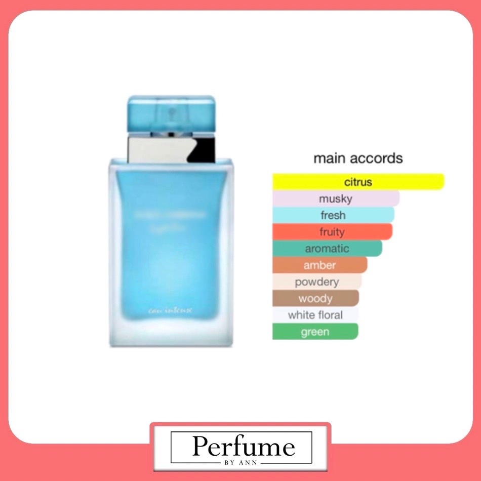 [น้ำหอมแท้แบ่งขาย] 57 - Dolcxx Light Bluxx Eau Intense for Women (แท้ 100%)