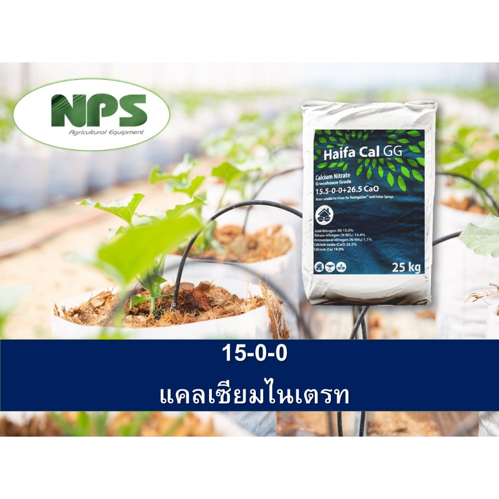 แม่ปุ๋ยแคลเซียมไนเตรท 15-0-0haifa (อิสราเอล) ขนาด 1 กิโลกรัม
