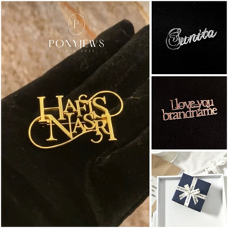 เข็มกลัดชื่อ โลโก้ ไม่จำกัดตัวอักษร ทำได้ทุกแบบ แถมฟรีกล่องข…