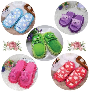 (เหลือรุ่นหุ้มข้อ) รองเท้าถูพื้น ไมโครไฟเบอร์ รองเท้าslipper*ส่งคละลาย*