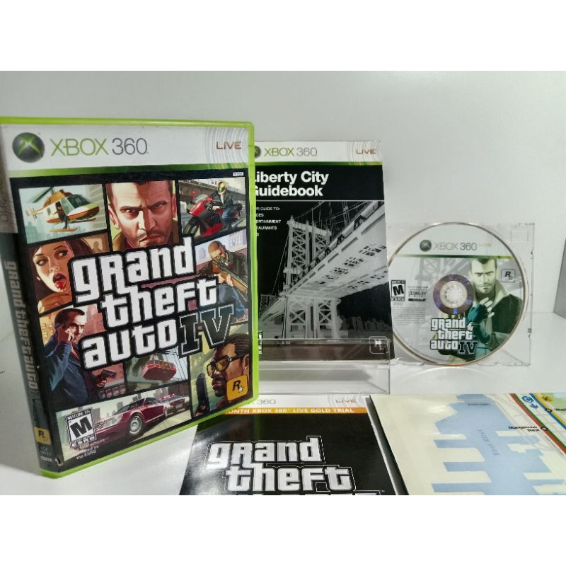 แผ่นเกมส์ Xbox 360 - GTA IV (Xbox 360) (อังกฤษ) ‼️มีแผนที่ แผ่นมีรอยเยอะ และมีคราบ