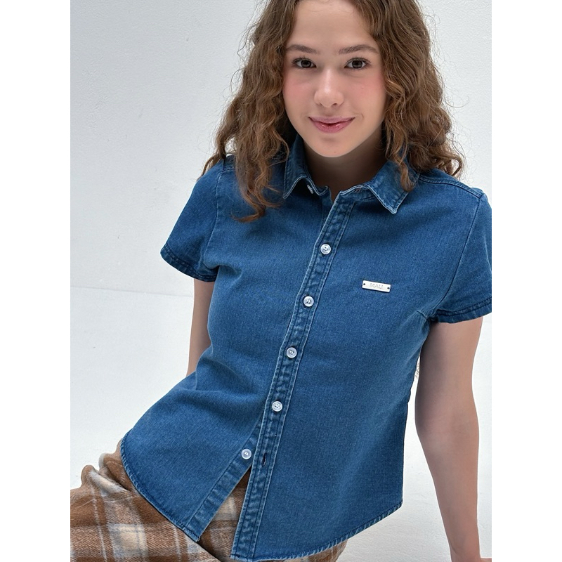 meet me jeans top เสื้อยีนส์แขนสั้น
