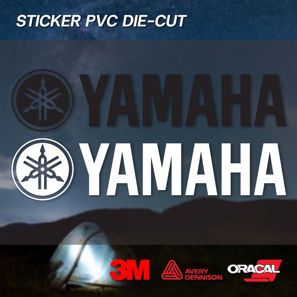 (D028) สติกเกอร์ไดคัท YAMAHA ยามาฮ่า สติกเกอร์ PVC งานไดคัท กันน้ำ สินค้าคุณภาพ พร้อมส่ง