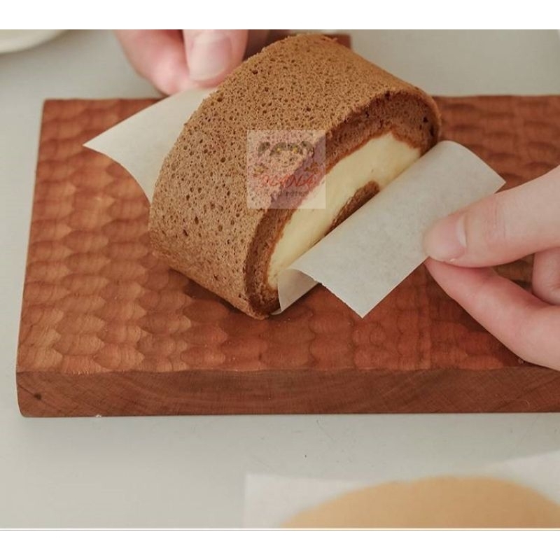 กระดาษไขคั่นเค้ก กระดาษไขห่อเค้กโรล(Food grade)ขนาด 9x14 เซนติเมตร. บรรจุ(100แผ่น++/แพ็ค)