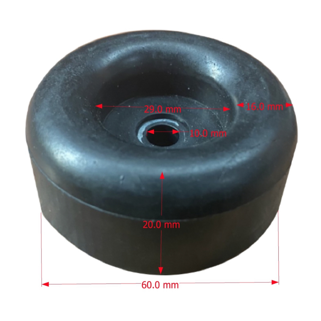 ลูกยาง ลูกยางแท้ ขนาด 60x20 มม. รองกล่อง รองกันกระแทก กันกระแทก ตู้ลำโพง ลูกยางลำโพง ลูกยางกันกระแทก อุปกรณ์แร็ค ตู้แร็ค