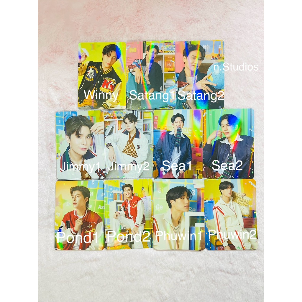 พร้อมส่ง BACK TO SCHOOL RANDOM CARD GMMTV gemini / fourth / jimmy / sea / pond / phuwin / tay / new / earth / mix