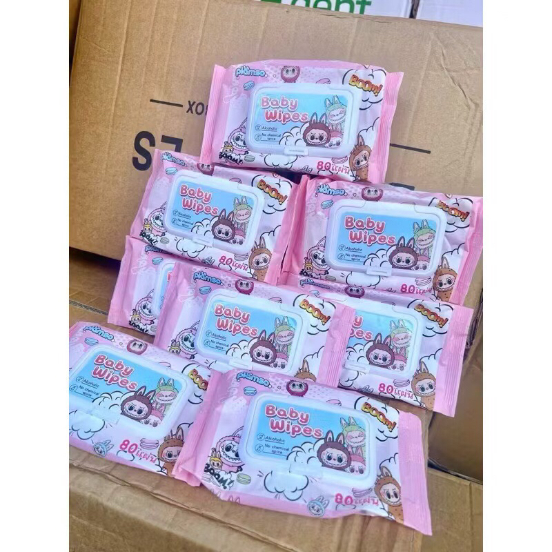 ยกลัง 80ห่อ พร้อมส่ง ทิชชู่เปียกทำความสะอาด กระดาษทิชชู่เปียก ทิชชูเปียก กระดาษเปียก Baby Wipes ผ้านุ่มชุ่มชื่น